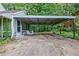 Spacious carport offering ample covered parking and outdoor seating area with chairs at 1774 Willis Mill Rd, Atlanta, GA 30311