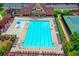 Community pool and lounge area with nearby playground and ample parking at 2612 Back Creek Chase, Dacula, GA 30019