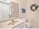 Cozy bathroom featuring neutral paint, classic sink, and decor at 237 Lamplighter Ln, Marietta, GA 30067