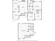 Detailed floorplan showing the layout of the 1st floor and basement, including room dimensions at 74 Knights Ct, Dallas, GA 30157