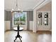 Traditional dining room showcasing a chandelier and wainscoting at 3525 Montebello Pkwy, Cumming, GA 30028