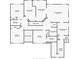 Detailed floor plan showcasing the layout of bedrooms, bathrooms, and a bonus room on one level at 3525 Montebello Pkwy, Cumming, GA 30028