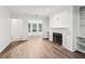Spacious living room featuring a fireplace and hardwood floors at 1931 Brian Way, Decatur, GA 30033