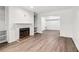 Spacious living room featuring a fireplace and hardwood floors at 1931 Brian Way, Decatur, GA 30033
