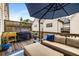 Inviting backyard deck features comfortable seating, grill, and a privacy fence at 1661 Hammock Dr, Smyrna, GA 30080