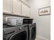 Modern laundry room with front-load washer and dryer at 1661 Hammock Dr, Smyrna, GA 30080