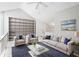 Living room with nice paint, tall ceilings, and decorative wall art at 1822 Commonwealth Dr, Woodstock, GA 30188
