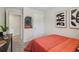 A neat bedroom with a comfortable bed, modern decor and convenient doorway creates a cozy and functional space at 2363 Haran Dr # 35, Lithonia, GA 30058