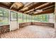 Enclosed sunroom with brick accents, skylight and lots of windows to let the light shine through at 421 Fond Du Lac Dr, Stone Mountain, GA 30088