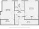Upstairs floorplan that includes two bedrooms and a bath at 421 Fond Du Lac Dr, Stone Mountain, GA 30088