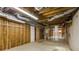 Spacious unfinished basement with room for storage and customizable potential at 5761 E Emerald Oaks Ln, Acworth, GA 30102