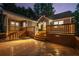 Expansive deck featuring built-in lighting and ample space for outdoor entertaining at 5761 E Emerald Oaks Ln, Acworth, GA 30102