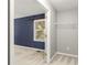 Hallway view of bedroom window and walk-in closet with shelving at 5761 E Emerald Oaks Ln, Acworth, GA 30102