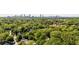Aerial view with lush greenery; skyline in the distance at 80 Vinson Se Dr, Atlanta, GA 30317