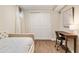 Bedroom with desk/office and daybed with hardwood floors and closet at 80 Vinson Se Dr, Atlanta, GA 30317
