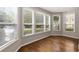 Bay windows offer abundant light, wood floors, and neutral paint at 123 Mcgill Park Ave # 123, Atlanta, GA 30312