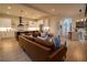 Open floor plan showcasing the living room, kitchen, and dining areas, perfect for modern living at 1122 Rice Nw St, Atlanta, GA 30318