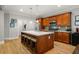 Modern kitchen with a center island, stainless steel appliances, and stylish cabinetry at 2573 Paul Nw Ave, Atlanta, GA 30318