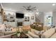 Spacious living room featuring built-in shelving, a fireplace, and comfortable seating at 2573 Paul Nw Ave, Atlanta, GA 30318