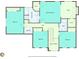 A floorplan of the second floor, featuring four bedrooms and two baths at 1942 Westover Nw Ln, Kennesaw, GA 30152