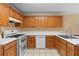 Updated kitchen with modern appliances, abundant cabinetry, and a functional layout for easy meal preparation at 2881 Bridle Creek Sw Dr, Conyers, GA 30094