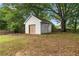 Storage shed in the backyard at 2881 Bridle Creek Sw Dr, Conyers, GA 30094
