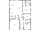 A detailed floor plan showcasing the layout of the house, including the kitchen, bedrooms, and living areas at 6100 Semaphore Rdg, Rex, GA 30273