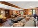 Cozy living room with wood-paneled walls, a patterned rug, and comfortable seating at 2 W Muscogee Nw Ave, Atlanta, GA 30305