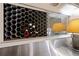 Unique honeycomb wine storage built into the kitchen countertop with glass case for display and convenience at 2 W Muscogee Nw Ave, Atlanta, GA 30305