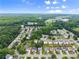 Expansive aerial view of a peaceful neighborhood featuring lush greenery and well-maintained homes in a serene setting at 2530 Vistoria Dr, Cumming, GA 30041