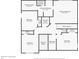 Second floor layout with bedrooms, bathrooms, closets, and laundry room at 2530 Vistoria Dr, Cumming, GA 30041