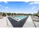 Upscale pool area featuring lounge chairs, modern pool design, and lounging cabanas at 2425 Peachtree Ne Rd # 1503, Atlanta, GA 30305
