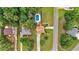 Aerial view of a home featuring a private pool, spacious yard, and surrounded by lush greenery at 17 River Walk Pkwy, Euharlee, GA 30145