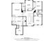 Detailed floor plan of the home's upper level layout, showcasing bedrooms, bathrooms, and hall at 17 River Walk Pkwy, Euharlee, GA 30145