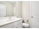 Clean and modern powder room with white vanity and fixtures at 3313 Park Pointe Cir, Scottdale, GA 30079