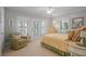 Cozy bedroom with lots of windows, neutral walls and carpeted floors at 7815 Bamby Rd, Cumming, GA 30041