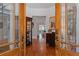 Inviting foyer with hardwood floors, beautiful trim, and elegant decor at 7815 Bamby Rd, Cumming, GA 30041