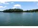 Expansive lake view with serene waters and lush greenery along the shoreline creates a tranquil setting at 7815 Bamby Rd, Cumming, GA 30041