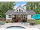 Beautiful backyard featuring a pool, patio, and lush landscaping perfect for relaxation and entertainment at 5745 Westwood Dr, Cumming, GA 30040