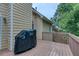 Wood deck offering views of the natural landscaping and wooded property at 403 Hidden Hills Ct, Canton, GA 30115