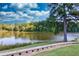 Community pond surrounded by lush greenery and trees at 240 Orchard Dr, Covington, GA 30014