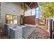 Private patio featuring a privacy fence, back entrance, and modern siding at 2333 Mason Dr # D26, Atlanta, GA 30316