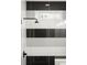 This bathroom features a modern shower with black and white tiling at 2333 Mason Dr # D26, Atlanta, GA 30316