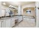 Elegant bathroom with double vanities, granite countertops, custom cabinets and soaking tub at 3180 Mathieson Ne Dr # 1401, Atlanta, GA 30305