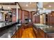 Gourmet kitchen boasts custom cabinets, granite counters, hardwood floors, and stainless appliances at 3180 Mathieson Ne Dr # 1401, Atlanta, GA 30305