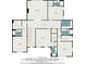 Detailed floor plan shows the layout of the second level, highlighting bedrooms, bathrooms, a laundry room and hall spaces at 530 Old Cobblestone Dr, Atlanta, GA 30350