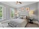 Comfortable bedroom with neutral tones and large windows with white shutters at 1070 Standard Ne Dr, Brookhaven, GA 30319
