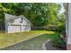 Detached two-car garage with spacious driveway and well-maintained landscaping at 1070 Standard Ne Dr, Brookhaven, GA 30319