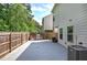Backyard featuring a built-in grill and fenced yard at 158 Bryon Ln, Acworth, GA 30102