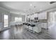 Bright open concept living with kitchen, dining, and living area at 158 Bryon Ln, Acworth, GA 30102